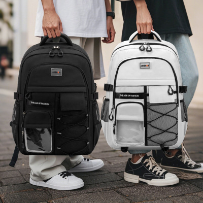 初中生书包休闲大容量轻便双肩背包6-9年级网红小学儿童书包