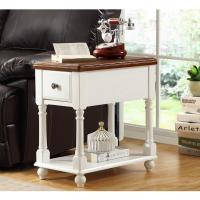 森美人美式实木沙发边几角几简约边柜茶几迷你小方桌客厅电话桌边桌家具