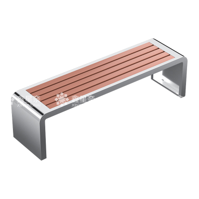 鑫星奈 XXN3112002 不锈钢塑木公园椅广场休闲长椅长凳 1.5米