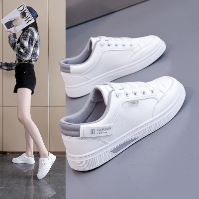 秋季小白鞋新款韩版ins女学生厚底增高皮面透气休闲鞋_2_289