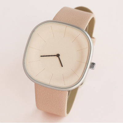 日式极简设计牛奶方糖时尚艺术创意气质女孩女士大中学生女生手表同款