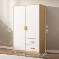 江莱简易储物柜小实木收纳柜衣柜800*500*1800mm/JL-W38/张