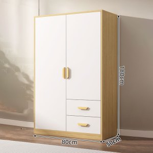 江莱简易储物柜小实木收纳柜衣柜800*500*1800mm/JL-W38/张