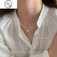 JiMi[]925银银豆豆项链轻奢小众设计高级感锁骨链2023新款