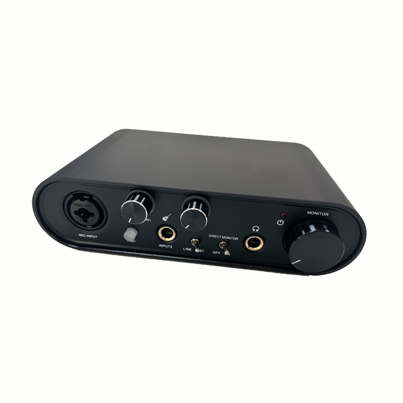 捷讯XC-X7A声卡 通用直播无线声卡 3.5MM数字直播混响均衡 黑色(台)