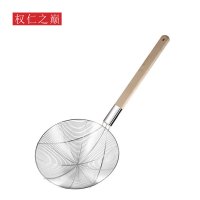 权仁之巅 不锈钢木柄漏勺 30cm 个