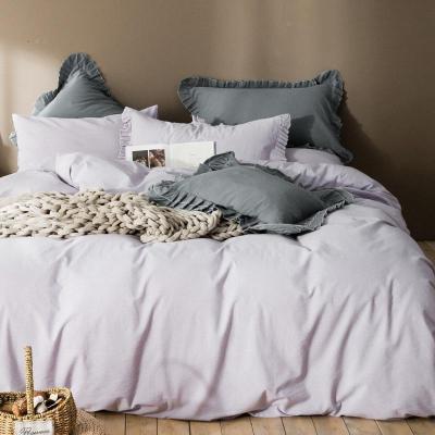 家柏饰(CORATED)全棉色织水洗三四件套少女公主风全棉全棉床上用品北欧风床单被套