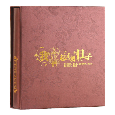 相册影集5寸6寸7寸8寸过塑可放相册本纪念册插页式家庭容量200张照片-我们一起走过的日子-8寸200张