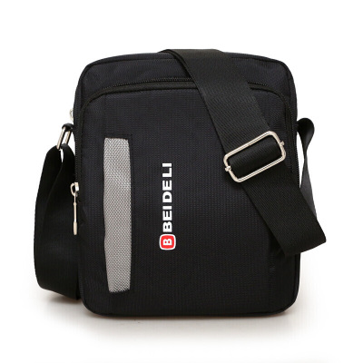 凡布单肩挎包男包户外休闲运动牛津布包单肩斜挎男士帆布包跨包小包包-定制竖款黑色宽17高21厚6竖款黑色宽17高21厚6