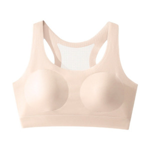 少女文胸发育期初高中学生内衣固定杯运动防震女童小背心青春期女