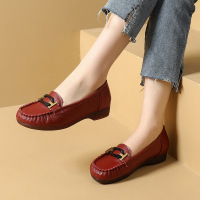 Brookings圆头中口纯色金属装饰平底单1QgRl9