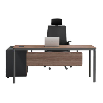 慧采云 办公家具办公桌简约现代老板桌总裁桌办公室单人电脑桌主管桌经理桌大班台2m