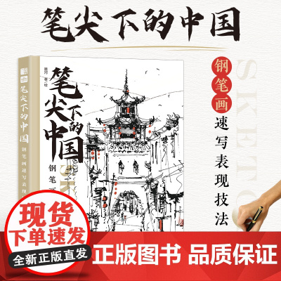 笔尖下的中国 钢笔画速写表现技法 钢笔画入门教程临摹画册