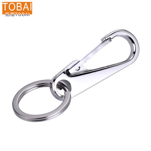 拓栢 抛光不锈钢钥匙扣ys2个