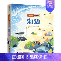 偷偷看里面系列:海边 [正版]任选一本 尤斯伯恩偷偷看里面系列全14册 早教启蒙认知翻翻洞洞书动物的家0-1-2-3岁