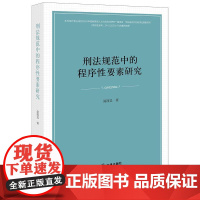 正版 刑法规范中的程序性要素研究 简筱昊 著 法律出版社