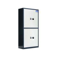 铭威盾保密柜财务档案柜文件柜办公室资料储物柜保险柜电子密码国保锁通双节灰框白门-国保指纹锁常规