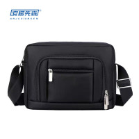 安居先森牛津布轻便商务休闲单肩斜挎包1个黑色ANJU250724