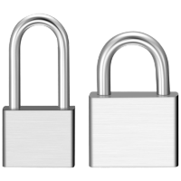 地造天成 SJ3200 40mm 不锈钢长梁挂锁 (计价单位:个) 银色