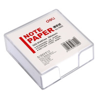 得力(deli) 91×87mm/300页带盒便签纸 便条纸便签本办公用品 7600