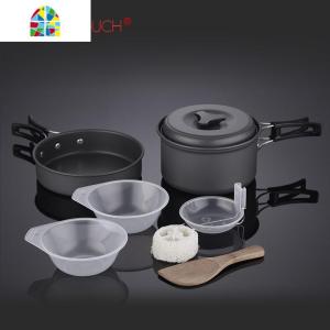 户外套锅野炊用品锅具野外炊具套装 1234567人水壶野营户外锅 FENGHOU 电子打火炉头;