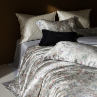 高级欧式典雅风桑蚕丝莫代尔四件套松弛柔软四季被套床笠款送礼