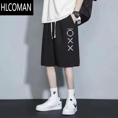 HLCOMAN加肥加大运动短裤男夏季薄款宽松篮球裤子潮流沙滩中裤休闲五分裤