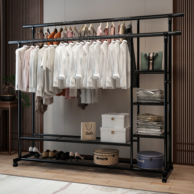 [补贴10%]落地挂衣架宿舍衣架落地衣架子家用阳台卧室晾衣架衣帽架落地衣架