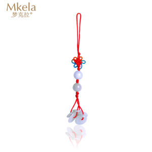 梦克拉Mkela 翡翠包包链手机链挂件挂饰 涵义 手机链 手机坠 手工编织 钥匙坠 玉石平安扣包链 摆件 翡翠 豆种 翡翠挂件