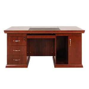 巴洛卡油漆办公桌1.4米班台桌电脑桌单人位职员桌