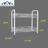 厨房用品家用大全置物架落地多层可移动带轮小推车菜篮蔬菜收纳架 三维工匠