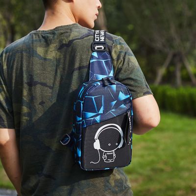 派尼美特防水胸包男2020新款休闲韩版女包潮流小包单肩斜挎包背包多用包包