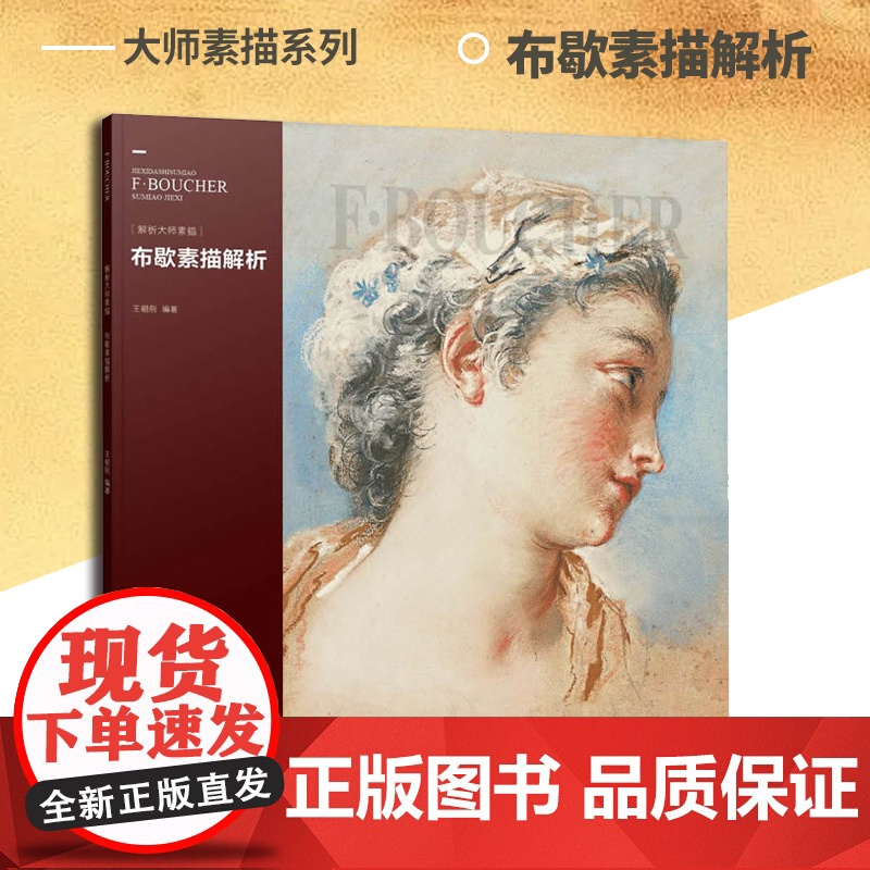 布歇素描解析 大师素描系列名师解析素描 分析瞭其技法 深入讲解印制精美 适合绘画爱好者、学习者