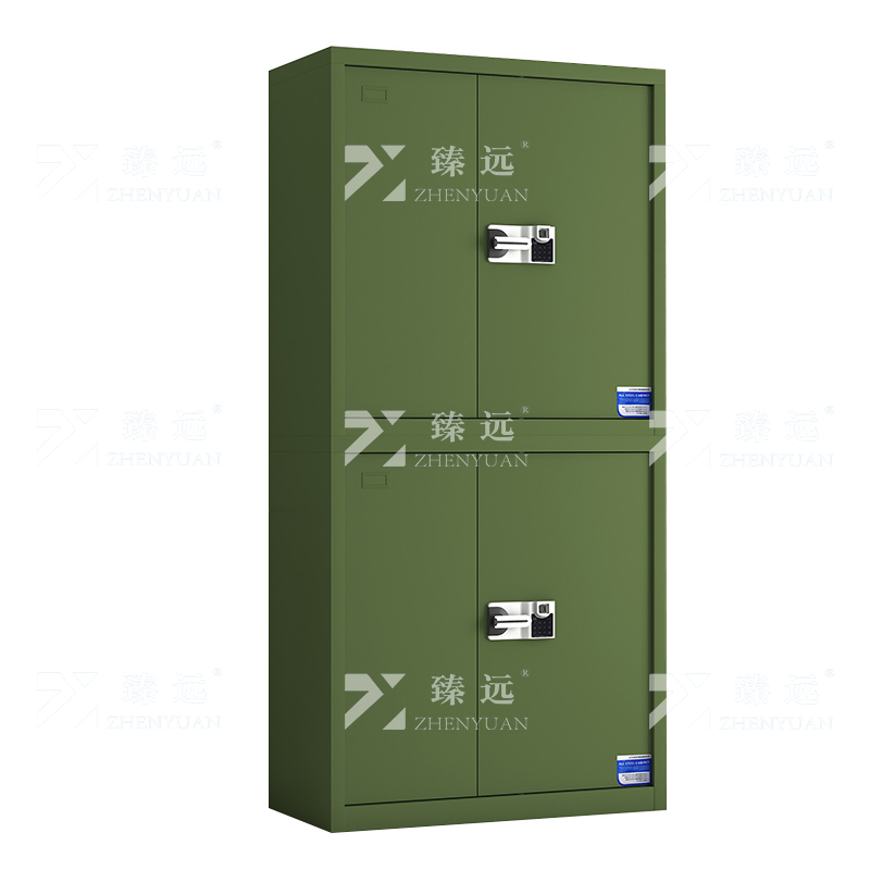 臻远 ZYJJ-80087 保密柜 绿色分双节智能指纹密码锁 长900*宽420*高1900mm 单位:1台