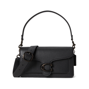 蔻驰(COACH)精致通勤女包多口袋大容量单肩斜挎包真皮设计 Black