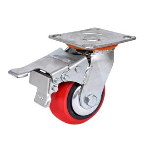 丰奋 万向轮 聚氨酯脚轮 2.5寸带刹车 个