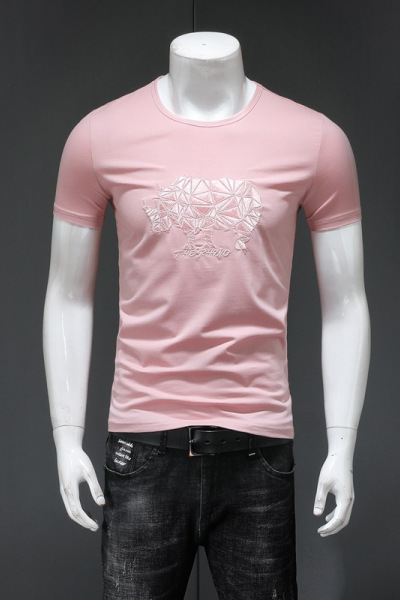 新款夏装半袖体恤男韩版潮流短袖男T恤刺绣修身夏季圆领男装_1