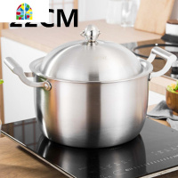 304不锈钢汤锅炖锅煲汤熬粥煮面锅家用加厚加高燃气电磁炉 大容量 FENGHOU 26cm原色