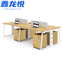 鑫龙悦办公桌四人带柜张