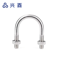 兴酉 不锈钢U形螺丝U型卡螺栓固定管卡夹箍 M6*102 套