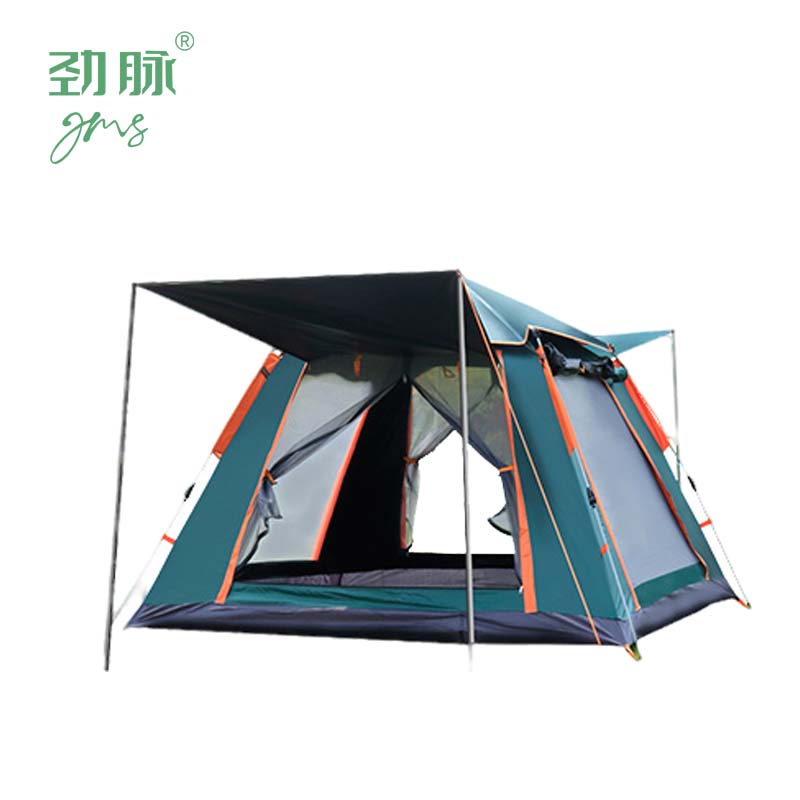 劲脉 露营帐篷 墨绿-215*215*142CM+防潮垫 顶