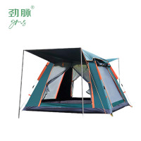 劲脉 露营帐篷 墨绿-215*215*142CM+防潮垫 顶