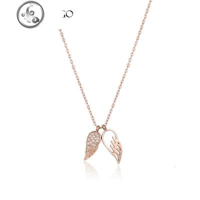 设计感翅膀锁骨链项链女潮简约气质网红ins脖子饰品颈链 闺蜜 JiMi