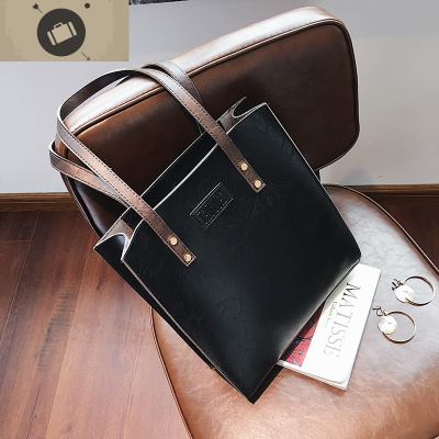 大包包2020皮包新款女包欧美复古简约公文包时尚手提包单肩包潮包艾狄伊娃手提包