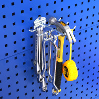 方孔挂钩洞洞板五金工具挂板置物架墙收纳整理架工作台工具柜挂钩 导线架150mm