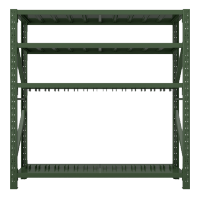 利特莱依消防铁锹镐农具摆放架安保装备器材存放架军绿色拆装盾牌货架盾牌架2000*600*2000