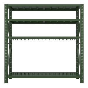 利特莱依消防铁锹镐农具摆放架安保装备器材存放架军绿色拆装盾牌货架盾牌架2000*600*2000