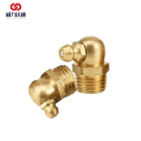 威力达通 铜黄油嘴 M10*1 90度 个