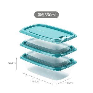 茶花塑料冰箱保鲜盒家用冷冻水果蔬菜专用收纳盒微波炉饭盒食品级