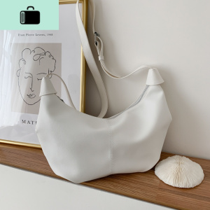 2020新款饺子包大容量褶皱包百搭ins单肩包高级感洋气斜挎包女包NEW LAKE女斜挎包